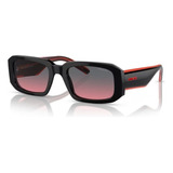 Gafas De Sol - Arnette - Thekidd - An4318 123777 53 Color De Montura: Negro, Color Varilla, Negro/rojo, Transparente, Color De Lente: Negro/rojo, Diseño Cuadrado