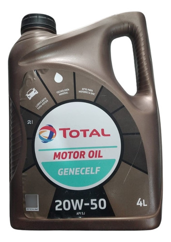 Total Genecelf 20w50 X 4lt Mineral