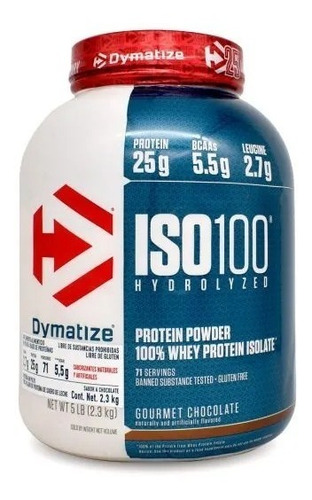 Dymatize  Iso 100 Gourmet  Chocolate  5 Lbs