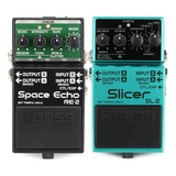 Re-2 Space Echo Delay And Reverb Effects Pedal Y Sl-2 Slicer