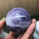 Esfera De Cuarzo Morado Con Mica Natural Para Decoración Del