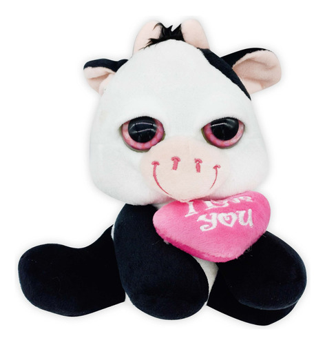 Peluche Animales X 6 Modelos, Corazón Bordado, 20 Cm - 10324