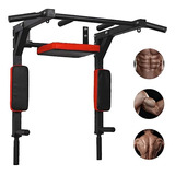 Barra Dominadas Montada  Pared Fitness Soporta Hasta 199 Kgs