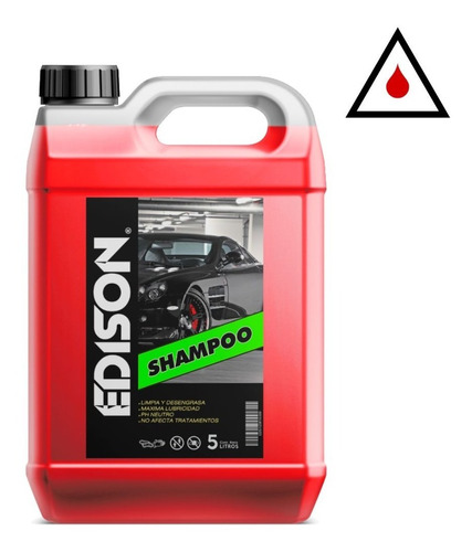 Shampoo Para Auto Siliconado Espuma Activa X5lts Edison