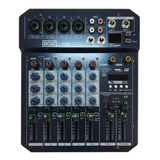 Console Mesa De Som Mixer 6 Canais Bluetooth Boxx T6