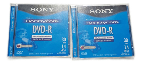 Mídia Dvd-r 8cm Capacidade 1.4g Na Embalagem 2 Peças 