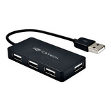 Hub Usb 2.0 4 Portas Hu-220bk C3 Tech