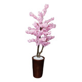 Arvore Artificial Cerejeira Rosa - Tronco Natural Tamanho M