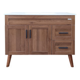 Mueble Vanitorio Elegance Nogal 100x47x80cm