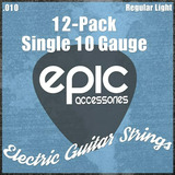12 Cuerdas De Guitarra Eléctrica Individuales .010 Calibre A