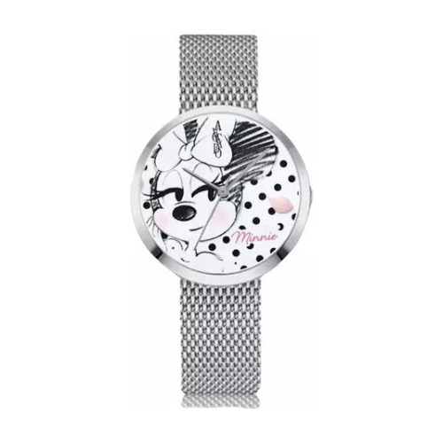 Reloj Minnie Mouse Pulsera Metálica 