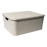 Caja Organizadora Set X 3 Cesto Para Orden Juguetes Rattan