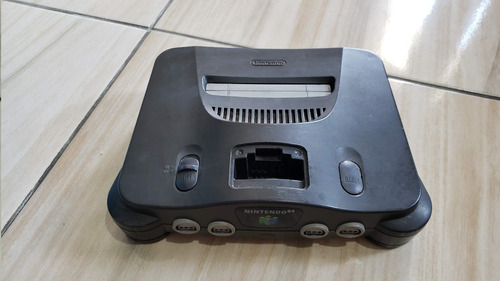 Nintendo 64 Só O Console Sem Nada. Liga Mas  Sem Imagem. S1