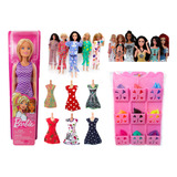 1 Barbie Básica + 10 Ropitas , 6 Collares 4 Lentes