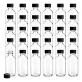 Bekith Paquete De 30 Botellas Pequeñas De Vidrio Transparent