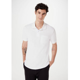 Camisa Polo Masculina Básica Com Bolso Frontal Hering