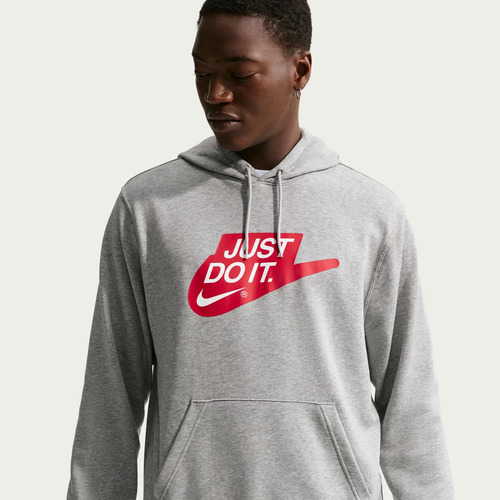 Nike Sportswear Club Sudadera Gris Con Gorro Para Hombre