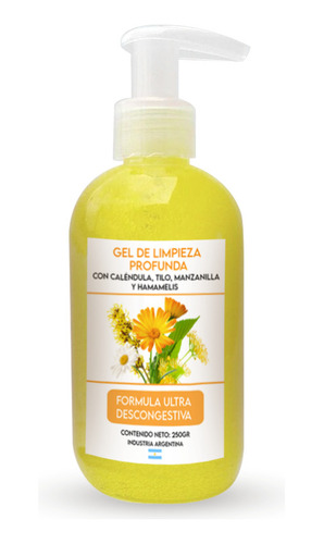 Gel De Limpieza Descongestivo Tilo Manzanilla Caléndula 250g