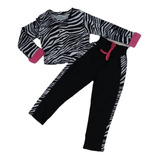 Conjunto Infantil Menina Mini Diva Luxo Animal Print Barato