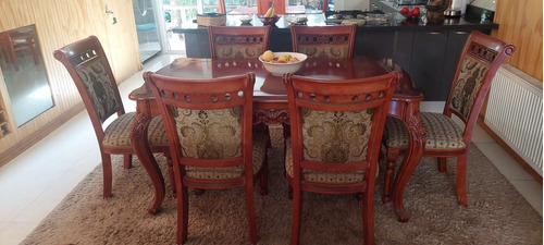 Se Vende Hermoso Juego De Comedor 6 Sillas (gobelino)