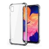 Funda Antishock Tpu Para Samsung A10 + Vidrio Templado 