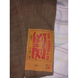 Jeans Levi's Original Hombre Talle 46 L 123 Marrón Tostado