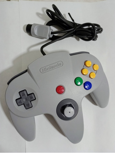 Controle Manete Original Nintendo 64 Oficial N64 Black Steel