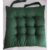 Kit 7 Almofadas Para Cadeira Futon 40x40 Verde-musgo