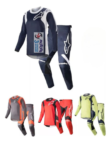 Jm Conjunto Equipo Motocross Alpinestars Racer Hoen Mx