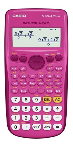 Calculadora Cientifica Casio Fx-82la Plus Azul Rosa Oficial