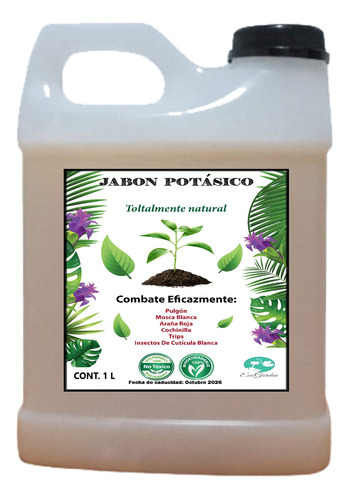 Jabon Potasico 1 Lt Concentrado Liquido Natural  