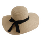 Sombrero Pava Mujer Playa En Material Resistente Al Agua