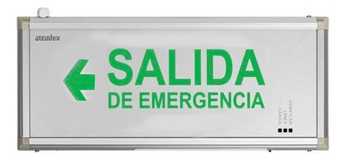 Cartel Señalizador Atomlux Metalico Salida Emergencia