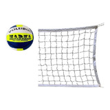 Red Volley 5 Mts + Pelota De Voley Cuero Sintético 