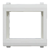 Adaptador Bastidor Rectangular Blanco P/2 Módulos Cambre