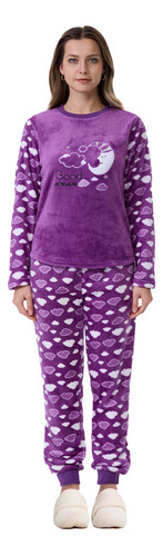 Pijama Mujer Polar Morado Fashion's Park