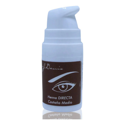 Henna para cejas JDenis Gel tono castaño medio ingredientes naturales | Meses sin interés