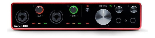 Interface De Áudio Focusrite Scarlett 8i6 100v/240v 3ª  Geração