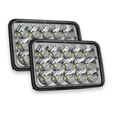 Par Faros Led 4x6 Alta Y Baja H4 45w Barra C/base Unidad