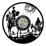 Reloj Corte Laser 3187 Don Quijote De La Mancha Siluetas