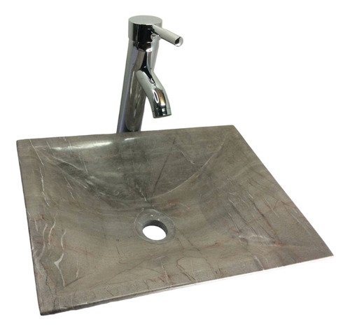 Lavabo Marmol Batea Moderno Gris Santo Tomas 40*30