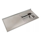 Mesada Cocina Johnson 140 Zz52 Derecha Acero 430 1 Agujero