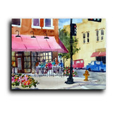 Cuadro Decorativo Canvas Calle Ciudad Tipo Oleo Arte 50*60