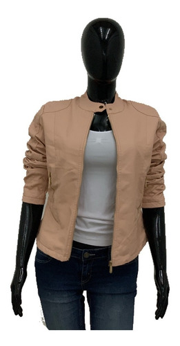 Chamarra Biker Dama Vinipiel  Estilo Pu01