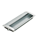 Cubeta Manija Embutir 128mm Aluminio Mate Muebles De Cocina