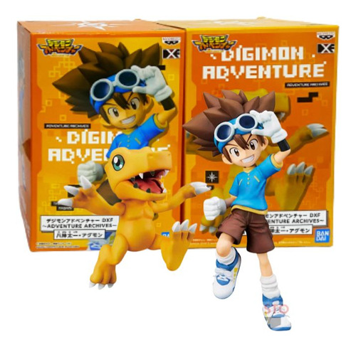Digimon Adventure - Agumon E Taichi - Dxf Figure