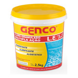 Genco 3 Em 1 Múltipla Ação Balde 2,5kg Cloro Para Piscina