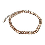 Pulsera Acero Inoxidable Brazalete Unisex Dorado 5mm 