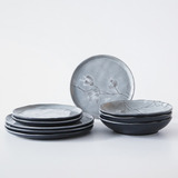 Juego De Vajilla Stoneware Nipo Gris 18 Piezas Plato