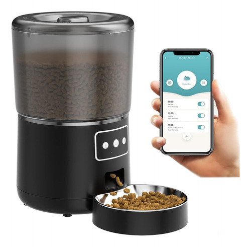 Dispensador Automático De Alimentos Para Mascotas Con Wifi